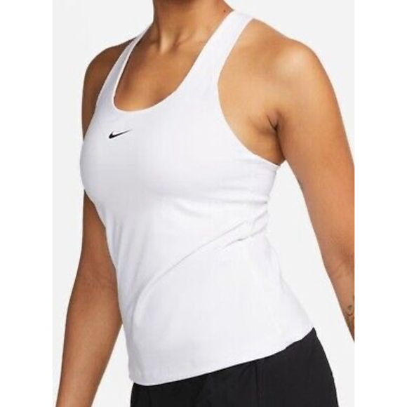 Nike Swoosh Women's Medium-Support Padded Sports Bra Tank Sz Small White - Picture 7 of 12